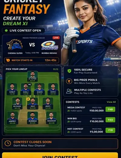 22cc (22 cc) fantasy cricket & matchday visual 3